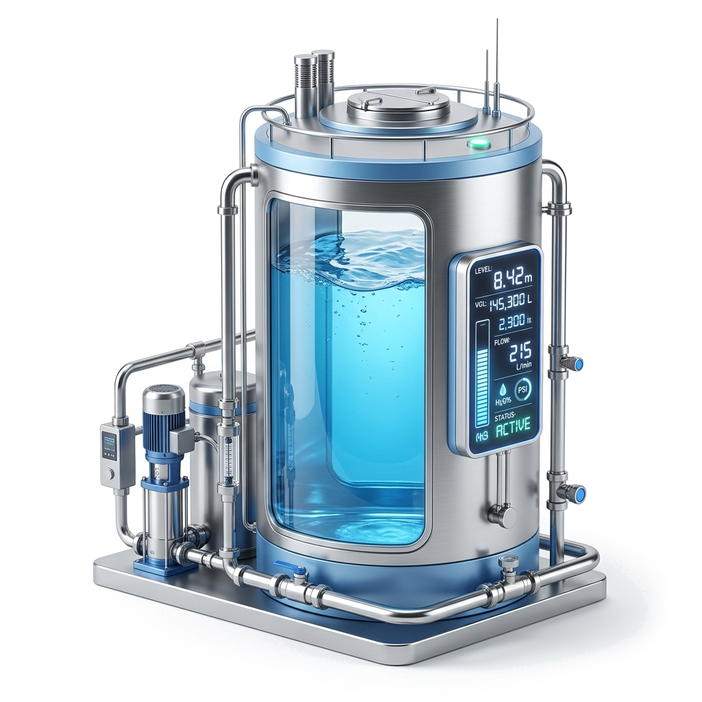 Smart Municipal Water Reservoir Tank with Real-Time Telemetry