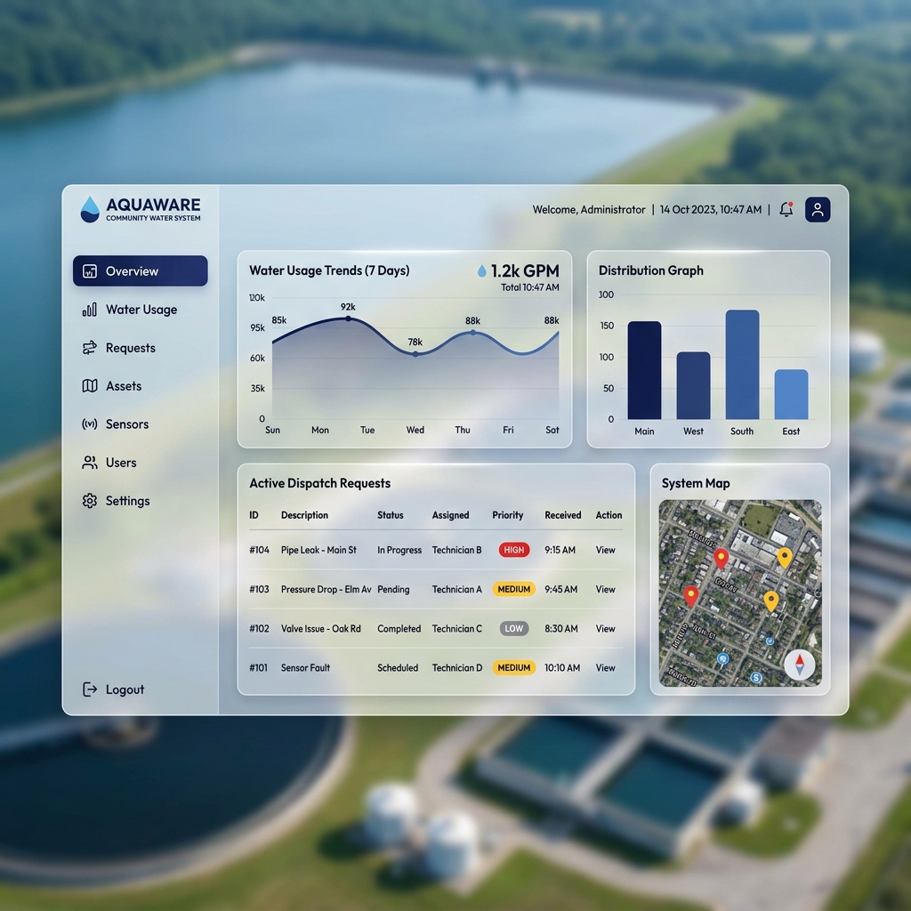 CASS Real-time Live Dispatch Console with dynamic order filtering and emergency broadcast tools